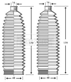 BORG & BECK Paljekumisarja, ohjaus BSG3219